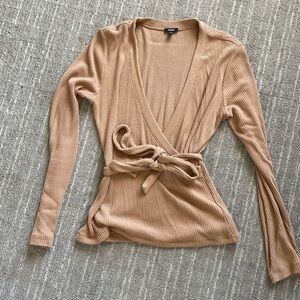 Express, size medium, faux wrap tie top